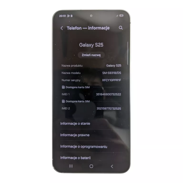 TELEFON SAMSUNG GALAXY S25 12/512GB