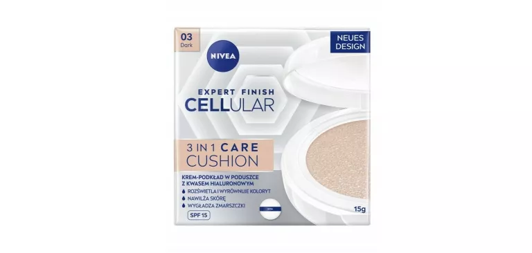 NIVEA CELLULAR EXPERT FINISH KREM-PODKŁAD W PODUSZCE KOLOR CIEMNY 15ML