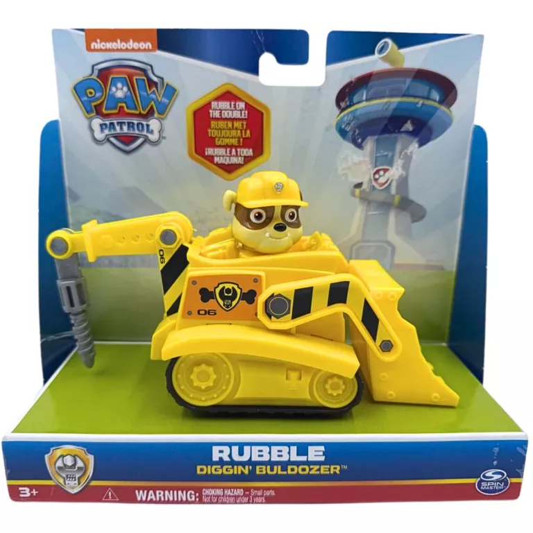 PSI PATROL POJAZD Z FIGURKĄ RUBBLE / DIGGIN' BULDOZER