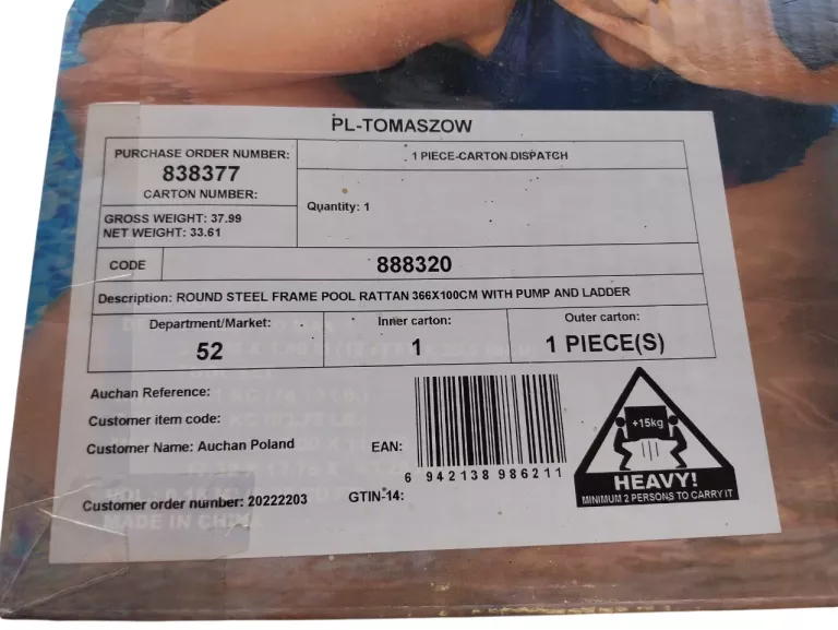 BASEN BESTWAY STEEL PRO MAX 3,66 X 1 M