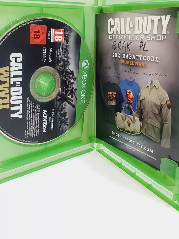 GRA XBOX ONE CALL OF DUTY WWII