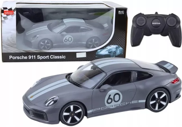 SAMOCHÓD ZDALNIE STEROWANY PARSCHE 911 SPORT CLASSIC RC DUŻY 1:16