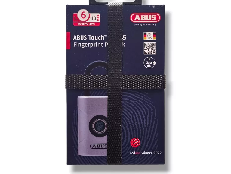 KŁÓDKA ABUS TOUCH 57/45 | ODCISK PALCA | WODOODPORNA | BEZ KLUCZA