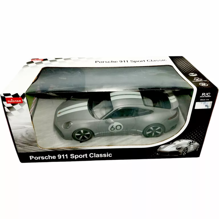 SAMOCHÓD ZDALNIE STEROWANY PARSCHE 911 SPORT CLASSIC RC DUŻY 1:16