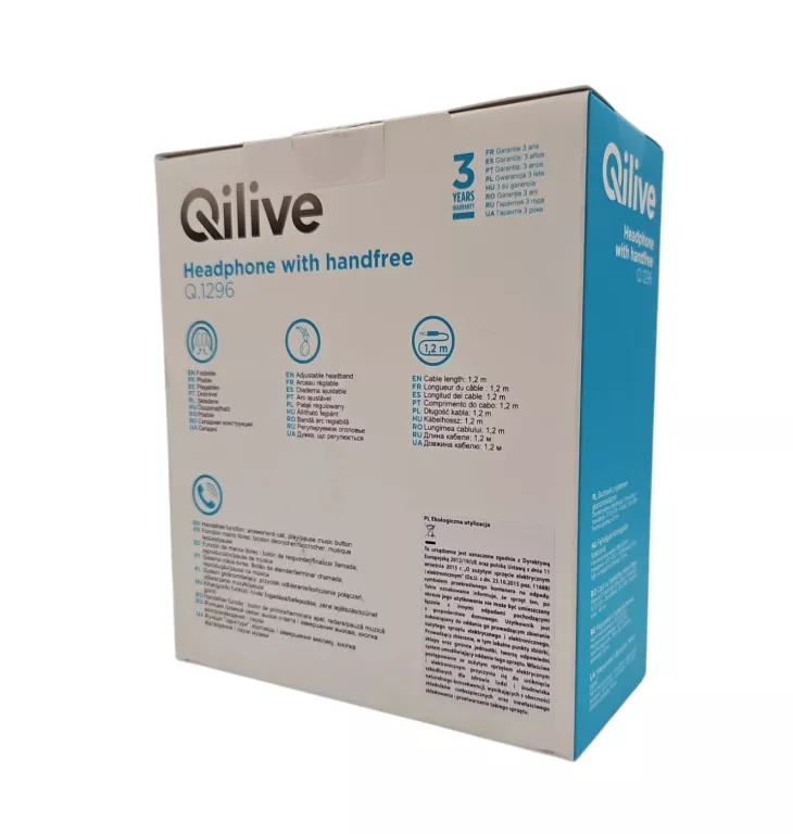 SŁUCHAWKI NAUSZNE PRZEWODOWE QILIVE Q.1296