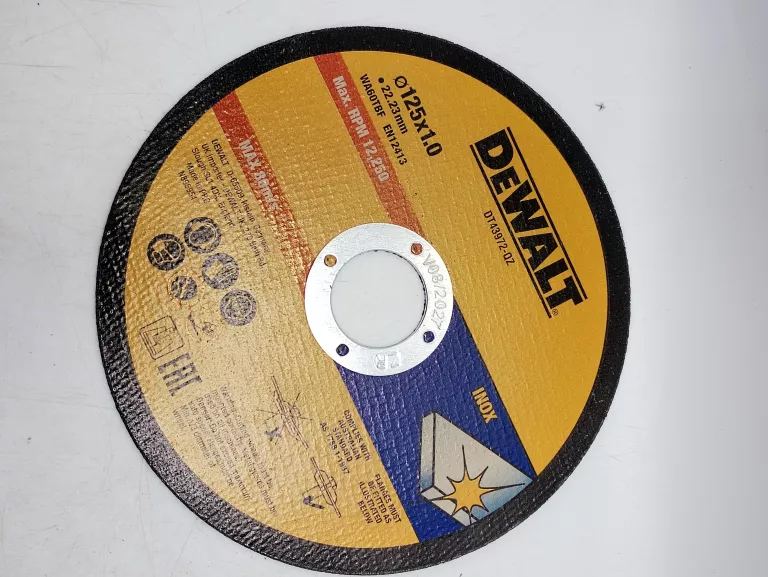 DEWALT TARCZA DO CIĘCIA METALU 125 X 1,0 X 22,2MM INOX