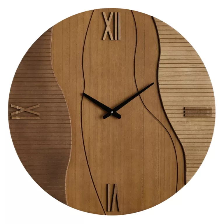 ZEGAR ŚCIENNY ONDA HOME & YOU / CIEMNOBRĄZOWY / 60 CM
