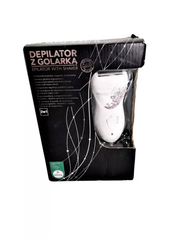 DEPILATOR Z GOLARKĄ BEAUTY LINE ZESTAW