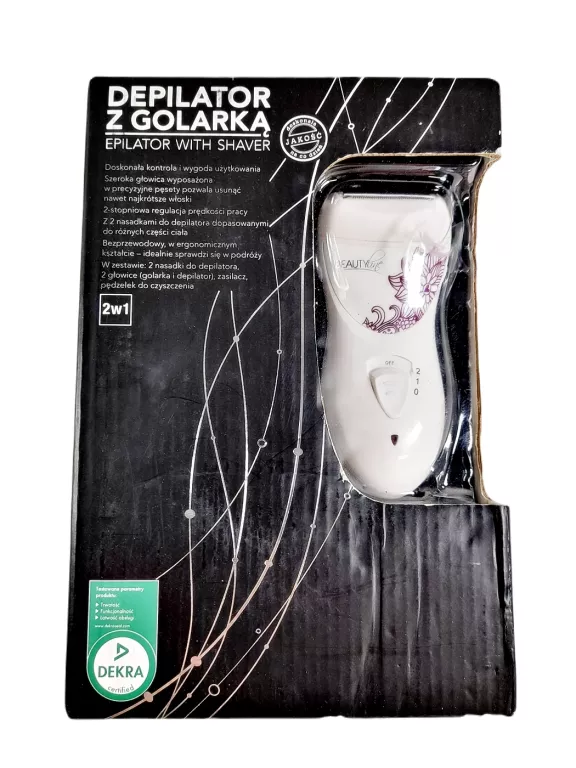 DEPILATOR Z GOLARKĄ BEAUTY LINE ZESTAW