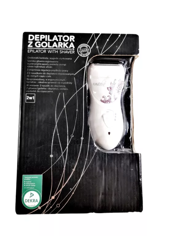 DEPILATOR Z GOLARKĄ BEAUTY LINE ZESTAW