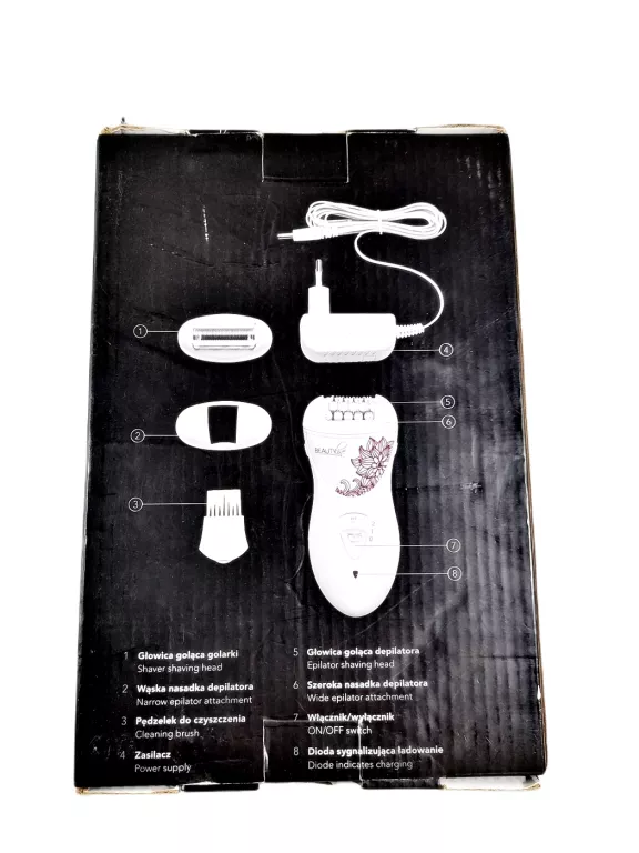 DEPILATOR Z GOLARKĄ BEAUTY LINE ZESTAW