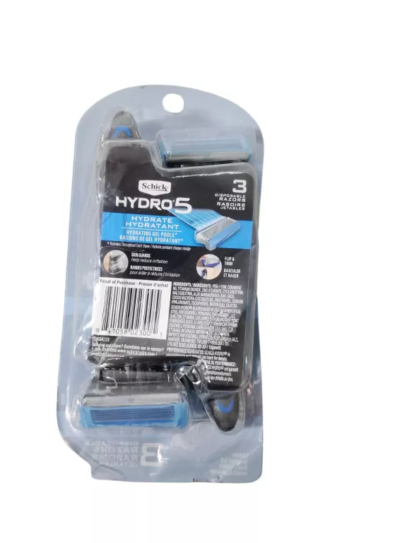 MASZYNKI SCHICK HYDRO 5 USA 3-PAK