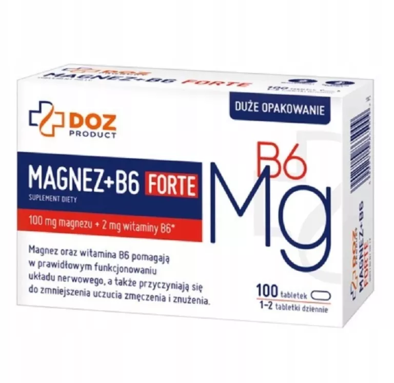 DOZ PRODUCT MAGNEZ B6 FORTE, TABLETKI, 100 SZT.