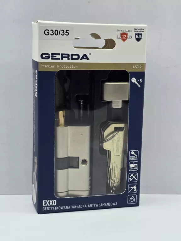 WKŁADKA DO ZAMKA GERDA EXXO G30/35 JAK NOWA ZOBACZ!!