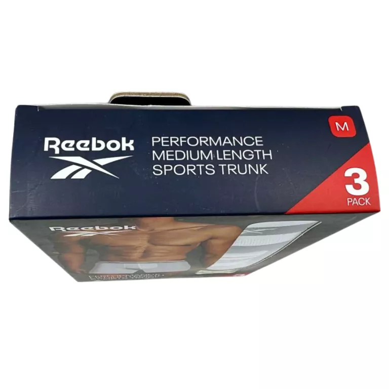 BOKSERKI 3 PACK REEBOK MĘSKIE / M / CZARNE / NIEBIESKIE / BIAŁE