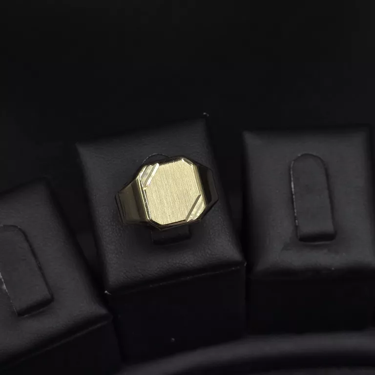 PIĘKNY ZŁOTY SYGNET 4,56 G 585 14K R. 25