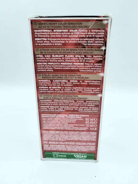 GARNIER COLOR SENSATION FARBA 4.60 INTENYWNA CIEMNA CZERWIEŃ