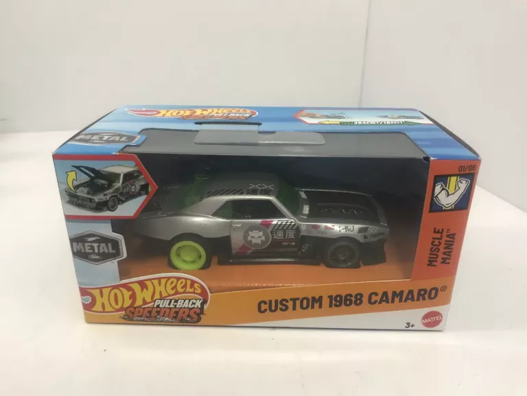 HOTWHEELS PULL-BACK SPEEDERS CUSTOM 1968 CAMARO