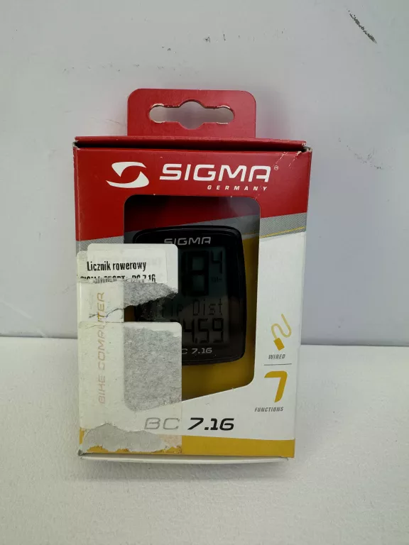 LICZNIK ROWEROWY SIGMA BC 7,16