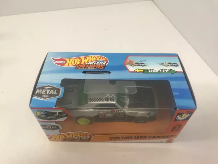 HOTWHEELS PULL-BACK SPEEDERS CUSTOM 1968 CAMARO