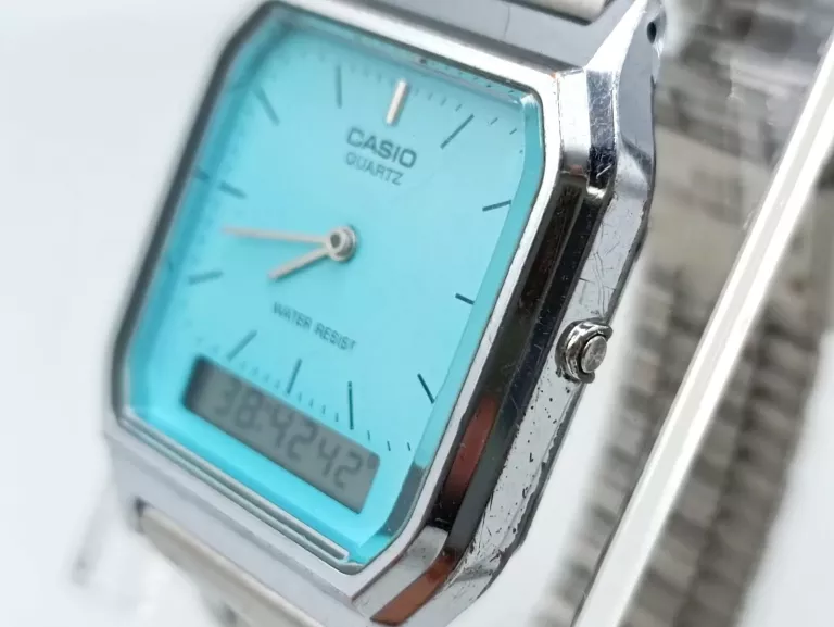 ZEGAREK CASIO AQ-230 TIFFANY BLUE