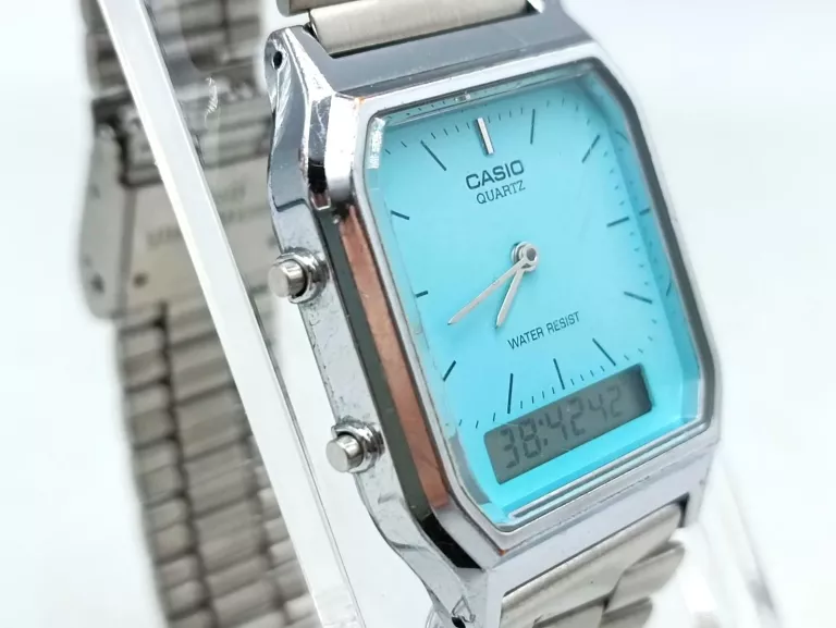 ZEGAREK CASIO AQ-230 TIFFANY BLUE