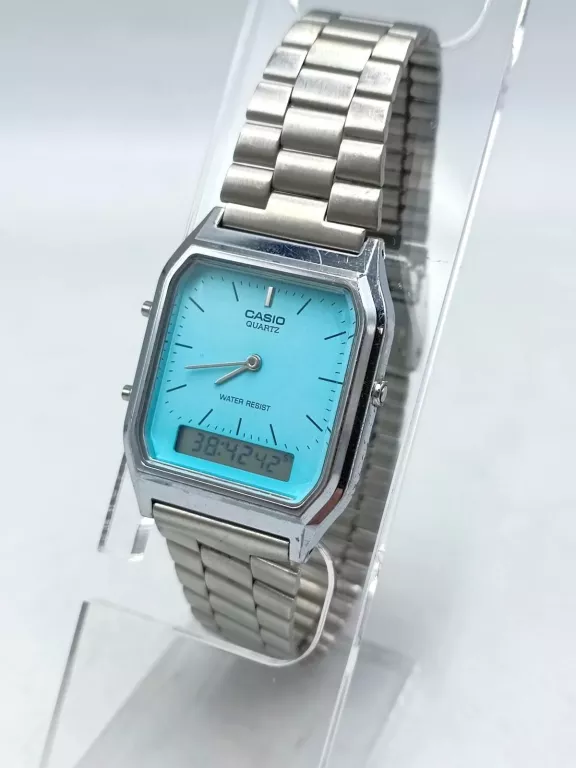ZEGAREK CASIO AQ-230 TIFFANY BLUE