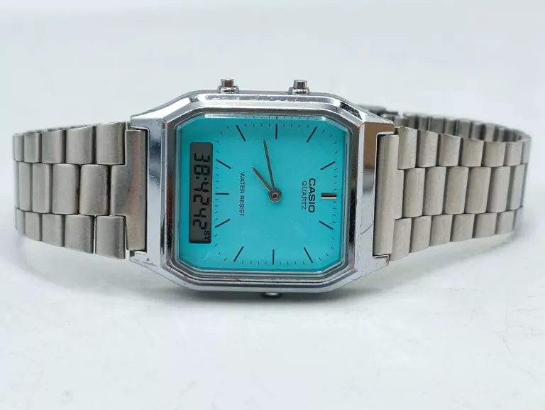 ZEGAREK CASIO AQ-230 TIFFANY BLUE