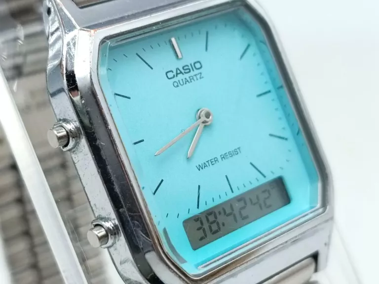 ZEGAREK CASIO AQ-230 TIFFANY BLUE
