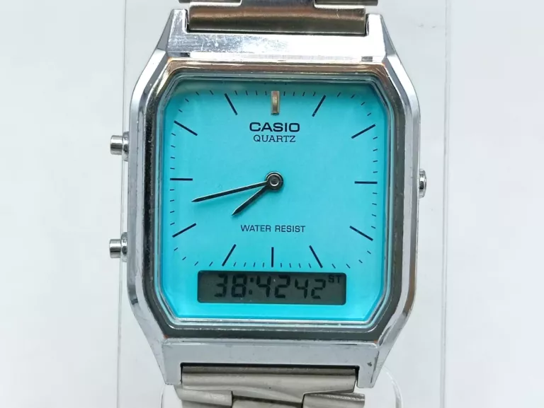 ZEGAREK CASIO AQ-230 TIFFANY BLUE