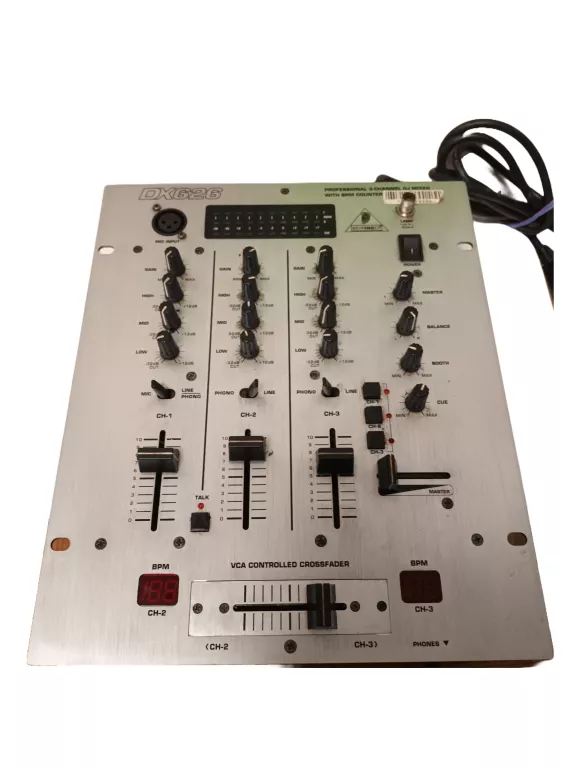 DX626 PRO MIXER 3-KANAŁOWY MIKSER DJ-SKI