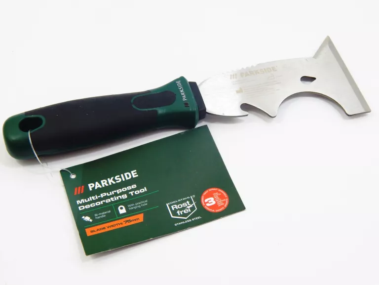 PARKSIDE SZPACHLA UNIWERSALNA NIERDZEWNA 75 MM Z OTWOREM I UCHWYTEM