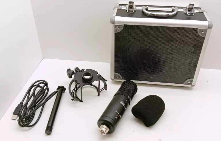 MIKROFON POJEMNOŚCIOWY STUDYJNY THE T.BONE SC 420 USB AKCESORIA, WALIZKA