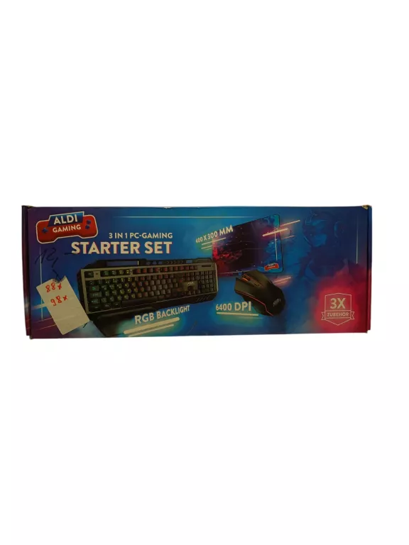 ALDI GAMING STARTER SET 3 IN 1 KLAW MYSZ PODKŁ