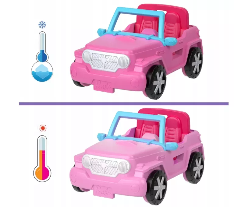 BARBIE MINI BARBIELAND TERENÓWKA ZABAWKA AUTO I MINI LALKA ZESTAW 4+ HYF43