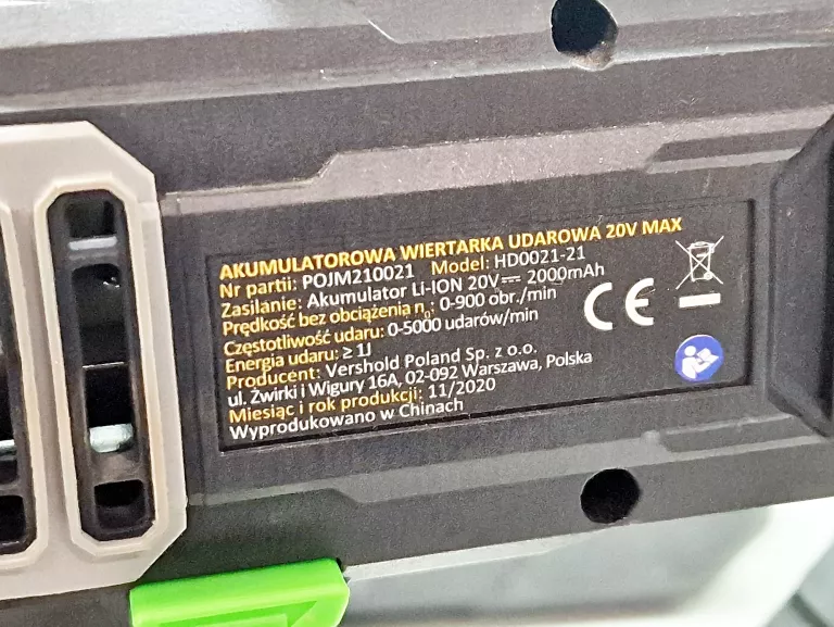 WIERTARKA UDAROWA NITEO TOOLS HD0021-21