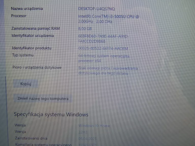 LAPTOP ASUS F540L