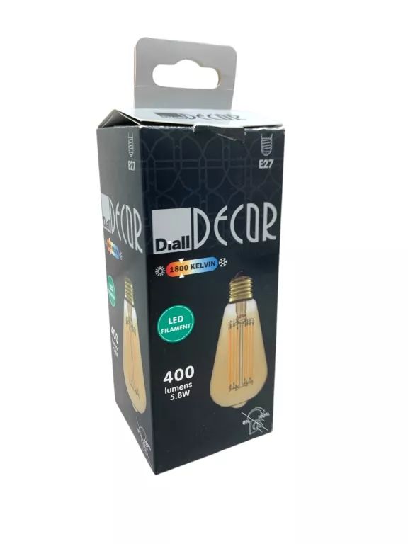 ŻARÓWKA LED DEKORACYJNA DIALL FILAMENT ST64 E27 40