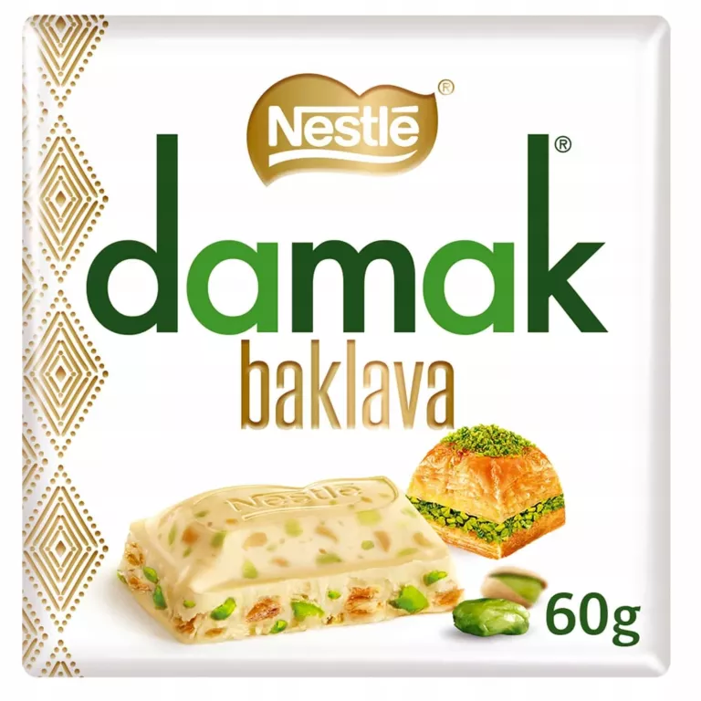 CZEKOLADA BIAŁA NESTLÉ DAMAK BAKLAVA 60 G
