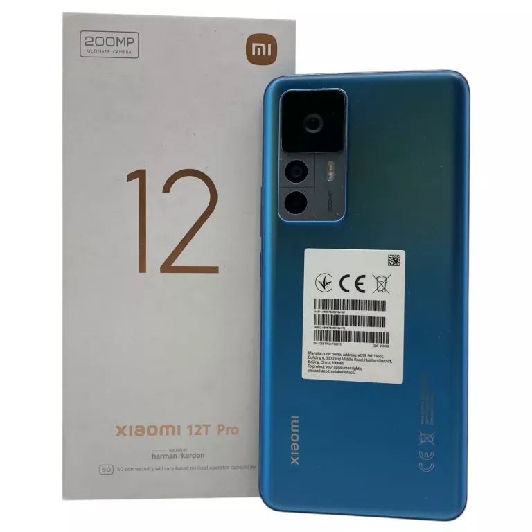 SMARTFON XIAOMI 12T PRO 8 GB / 256 GB 5G NIEBIESKI