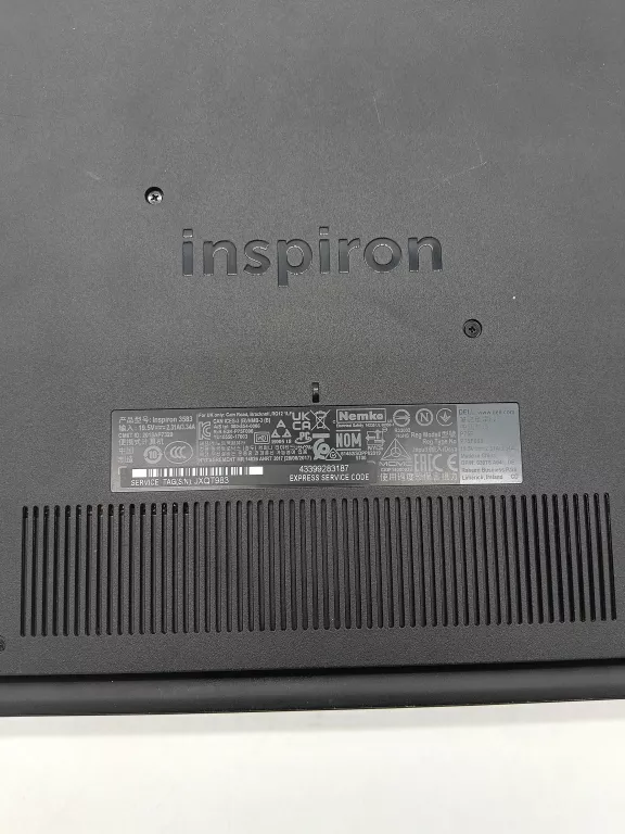 LAPTOP DELL INSPIRON 3583 INTEL PENTIUM CPU 5405U 4RAM/1TB/WIN 10HOME