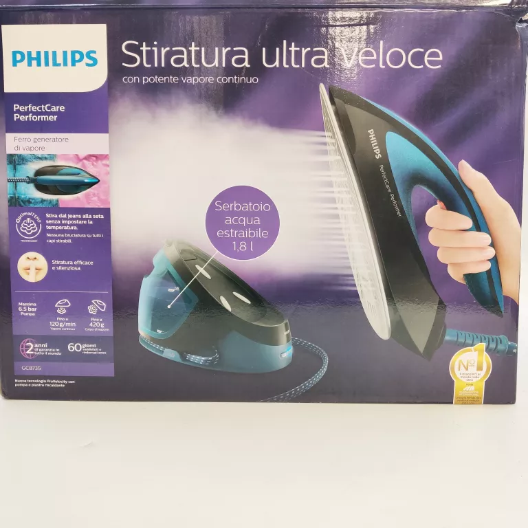 PHILIPS GC8735 ŻELAZKO PAROWE Z SYSTEMEM ANTYWAPIENNYM 2400 W