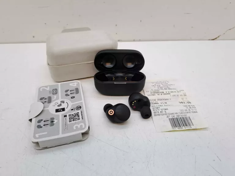 SŁUCHAWKI SONY WF-1000XM4+PUDEŁKO+GUMKI WYMIENNE