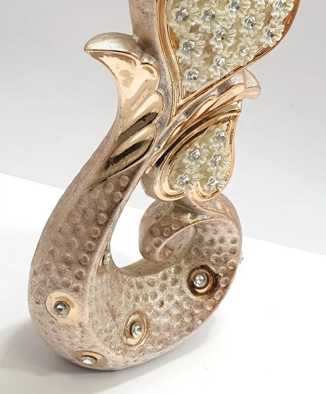 CERAMICZNA OZDOBA DEKORACJA - ZŁOTA