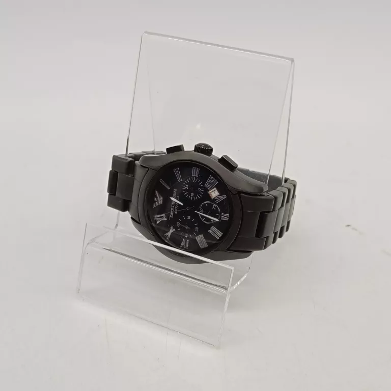ZEGAREK MĘSKI EMPORIO ARMANI BLACK AR-1457 #WARTO
