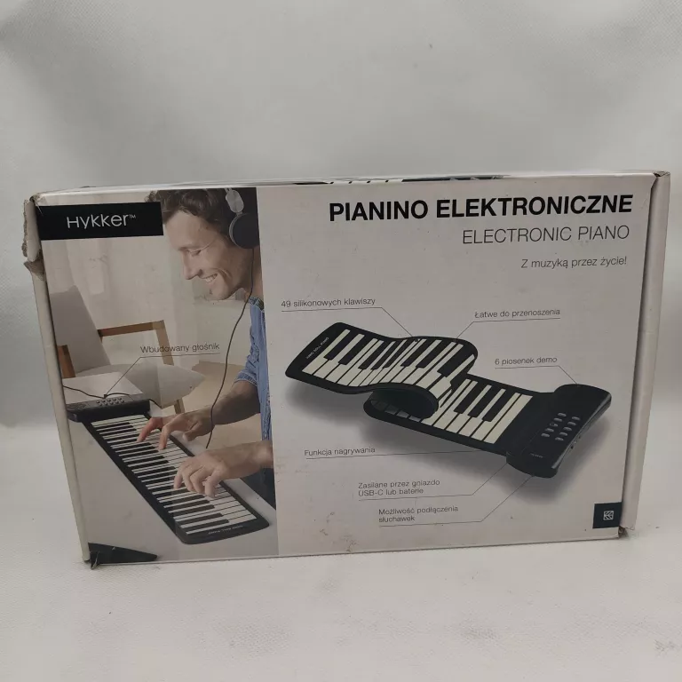 HYKKER PIANINO ELEKTRONICZNE SILIKONOWE ZWIJANE