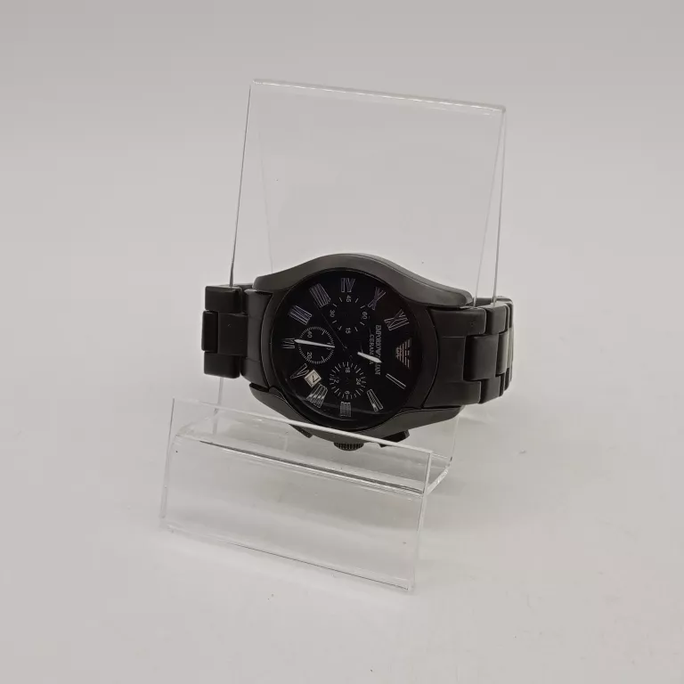 ZEGAREK MĘSKI EMPORIO ARMANI BLACK AR-1457 #WARTO