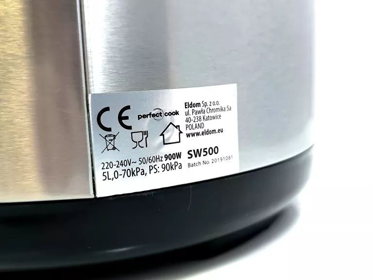 SZYBKOWAR ELDOM SW500 KOMPLET