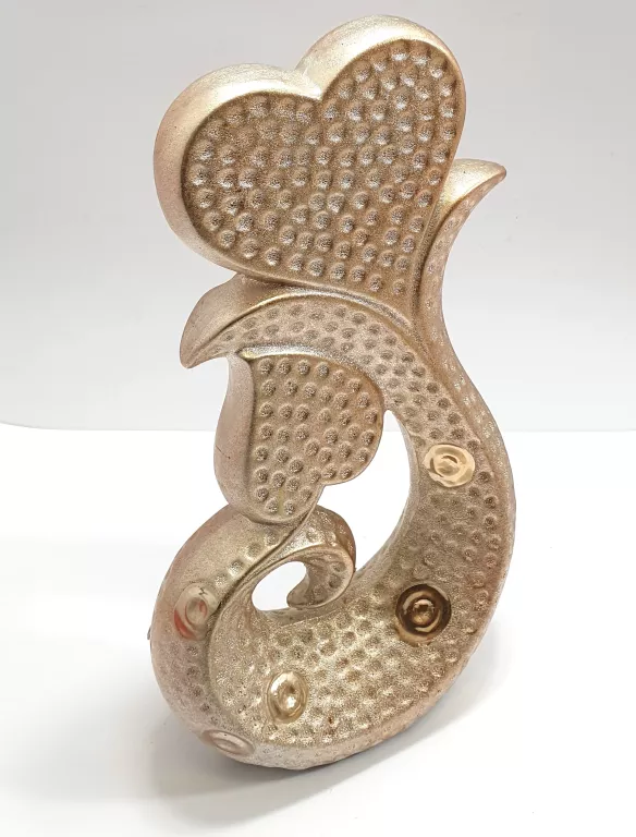 CERAMICZNA OZDOBA DEKORACJA - ZŁOTA