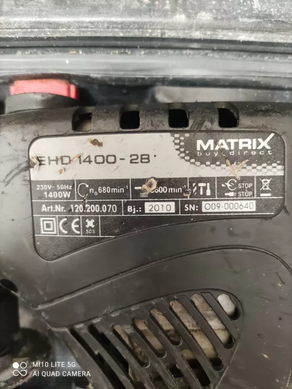 MŁOT UDAROWY MATRIX EHD 1400-28/WALIZKA